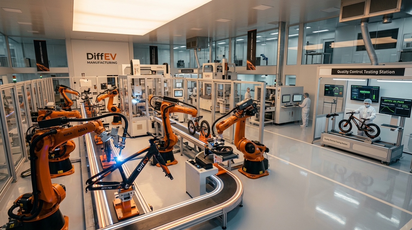 diffEVs Robotic Cleanroom Manufacturing Plant